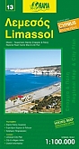 Wegenkaart - Fietskaart Limassol - Orama Maps