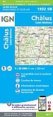 Topografische Wandelkaart van Frankrijk 1932SB  - Châlus / St-Mathieu