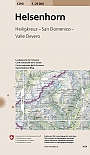 Topografische Wandelkaart Zwitserland 1290 Helsenhorn Heiligkreuz - San Domenico - Valle Dévero - Landeskarte der Schweiz