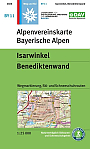Wandelkaart BY 11 Isarwinkel, Benediktenwand | Alpenvereinskarte