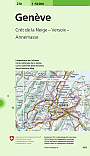 Topografische Wandelkaart Zwitserland 270 Geneve Cret de la Neige Versoix Annemasse - Landeskarte der Schweiz