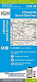 Topografische Wandelkaart van Frankrijk 1636SB - Libourne Saint-Emilion