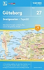 Topografische Wandelkaart Zweden 27 Göteborg Sverigeserien Topo 50