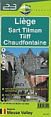 Wandelkaart 23 Liege Luik Sart Tilman Tilff Chaudfontaine | Mini-Ardenne