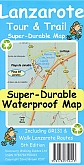 Wandelkaart Lanzarote Tour & Trail Map Super-durable Map | Discovery Walking