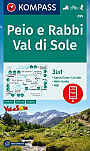 Wandelkaart 095 Val di Sole, Peio e Rabbi Kompass