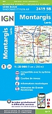 Topografische Wandelkaart van Frankrijk 2419SB - Montargis Lorris