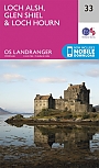 Topografische Wandelkaart 33 Loch Alsh / Glen Shiel / Loch Hourn - Landranger Map