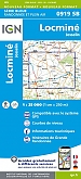 Topografische Wandelkaart van Frankrijk 0919 SB - Josselin / Locmine