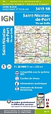 Topografische Wandelkaart van Frankrijk 3415SB - St-Nicolas-de-Port  / Vic-sur-Seiile
