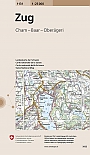 Topografische Wandelkaart Zwitserland 1131 Zug Cham Baar Oberageri - Landeskarte der Schweiz