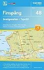 Topografische Wandelkaart Zweden 48 Finspang Sverigeserien Topo 50