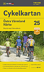 Fietskaart Zweden 25 Värmland Oost/Närke Cykelkartan