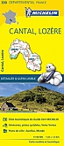Fietskaart - Wegenkaart - Landkaart 330 Cantal Lozere - Départements de France - Michelin