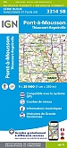Topografische Wandelkaart van Frankrijk 3314SB - Pont-à-Mousson / Thiaucourt-Regniéville