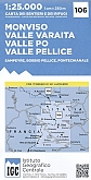 Wandelkaart 106 Monviso, Sampeyre, Bobbio Pellice | IGC Carta dei sentieri e dei rifugi