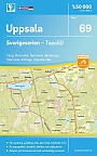 Topografische Wandelkaart Zweden 69 Uppsala Sverigeserien Topo 50