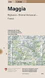 Topografische Wandelkaart Zwitserland 1292 Maggia Bignasco Brione Verzasca Frasco - Landeskarte der Schweiz