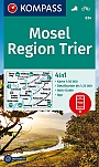 Wandelkaart 834 Moezel Mosel, Region Trier Kompass
