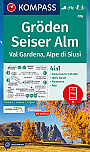 Wandelkaart 076 Gröden, Seiser Alm; Val Gardena, Alpe di Siusi Kompass