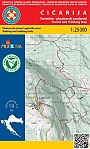 Wandelkaart Kroatië 19 Cicarija | Croatian Mountain Rescue Service