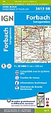 Topografische Wandelkaart van Frankrijk 3613SB - Forbach Farebersviller