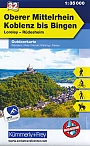 Wandelkaart 32 Oberer Mittelrhein Koblenz tot Bingen | Kümmerly+Frey