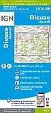 Topografische Wandelkaart van Frankrijk 3514SB - Dieuze Albestroff