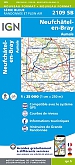 Topografische Wandelkaart van Frankrijk 2109SB - Neufchatel-en-Bray Aumale