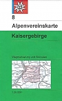 Wandelkaart 8 Kaisergebirge | Alpenvereinskarte