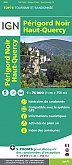 Wandelkaart Fietskaart 26 Perigord Noir / Haut-Quercy  Top 75 | IGN