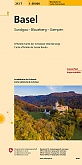 Topografische wandelkaart Zwitserland 213T Basel Laufental Sundgau Wiesental - Landeskarte der Schweiz