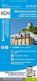 Topografische Wandelkaart van Frankrijk 2113ET - Mantes-la-Jolie / Boucles de la Seine / PNR Vexin Fr.