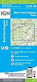 Topografische Wandelkaart van Frankrijk 2333SB - Bort-les-Orgues / Neuvic