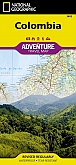 Wegenkaart - Landkaart Colombia - Adventure Map National Geographic