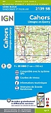 Topografische Wandelkaart van Frankrijk 2139SB - Cahors Limogne-en-Quercy