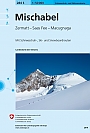Skikaart Zwitserland 284S Mischabel Zermatt Saas Fee Macugnaga - Landeskarte der Schweiz