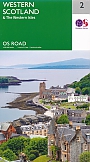 Wegenkaart - landkaart 2 Roadmap Western Scotland & the Western Isles | Ordnance Survey