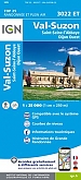 Topografische Wandelkaart van Frankrijk 3022ET - Val-Suzon / St-Seine-l'Abbaye / Dijon Ouest