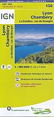 Fietskaart 150 Lyon Cambery La Dombes - Lac du Bourget - IGN Top 100 - Tourisme et Velo