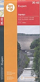 Topografische Wandelkaart van België 35-43 Eupen | NGI België