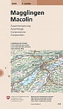Topografische Wandelkaart Zwitserland 2504 Magglingen Macolin (Samengestelde kaart) - Landeskarte der Schweiz