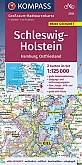 Fietskaart 3701 Schleswig-Holstein Hamburg Ostfriesland | Kompass