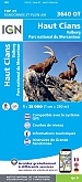 Topografische Wandelkaart van Frankrijk 3640 OT - Haut Cians / Valberg / PN du Mercantour