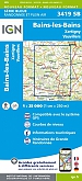 Topografische Wandelkaart van Frankrijk 3419SB - Bains-les-Bains / Xertigny / Vauvillers