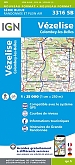 Topografische Wandelkaart van Frankrijk 3316SB - Vézelise / Colombey-les-Belles