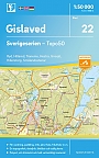 Topografische Wandelkaart Zweden 22 Gislaved Sverigeserien Topo 50