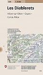 Topografische Wandelkaart Zwitserland 1285 Les Diablerets Villars sur Ollon Gryon Col du Pillon - Landeskarte der Schweiz