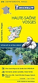 Fietskaart - Wegenkaart - Landkaart 314 Haute Saone Vosges - Départements de France - Michelin