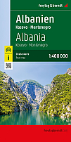 Wegenkaart - Landkaart Albanië Montenegro Kosovo - Freytag & Berndt